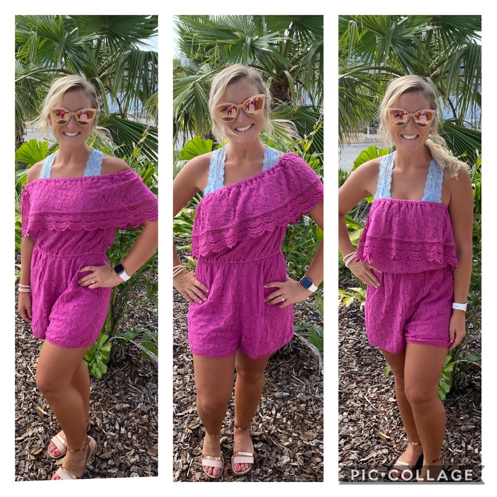 Entro brand lace romper